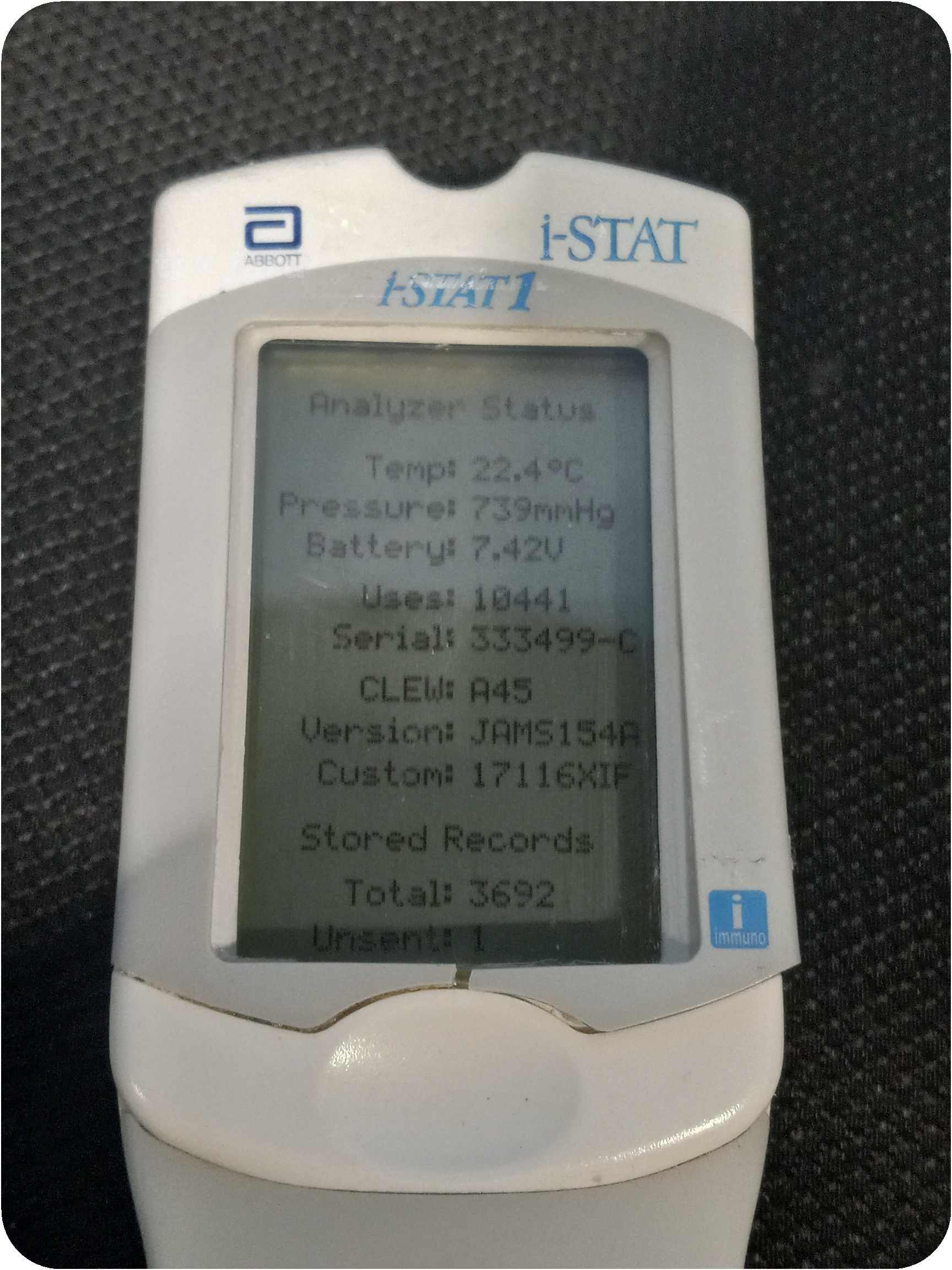 Tekyard LLC 340308 Abbott I Stat 1 Portable Clinical Analyzer