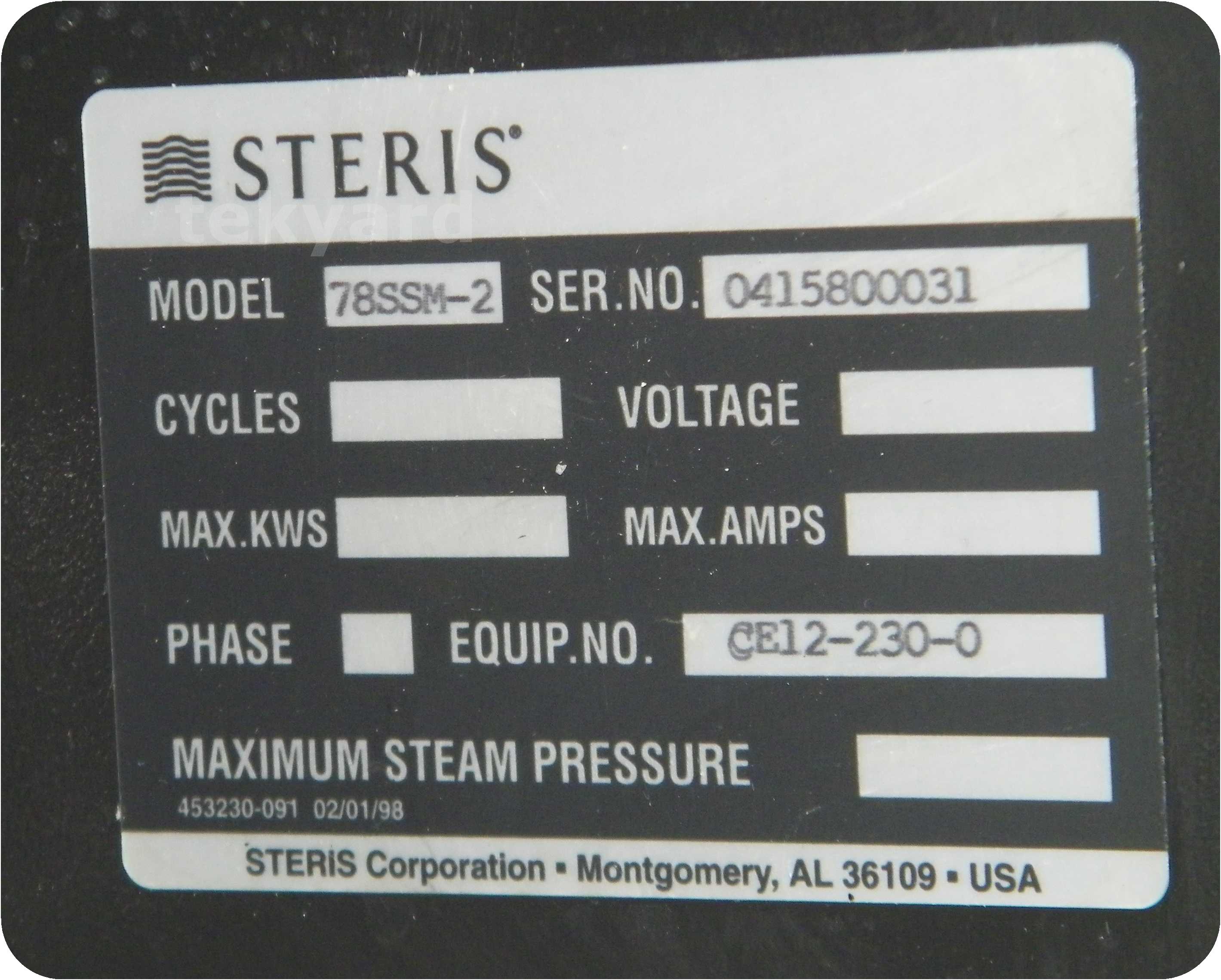 Steris Amsco Flexmatic Single Bay Scrub Sink - Venture Medical