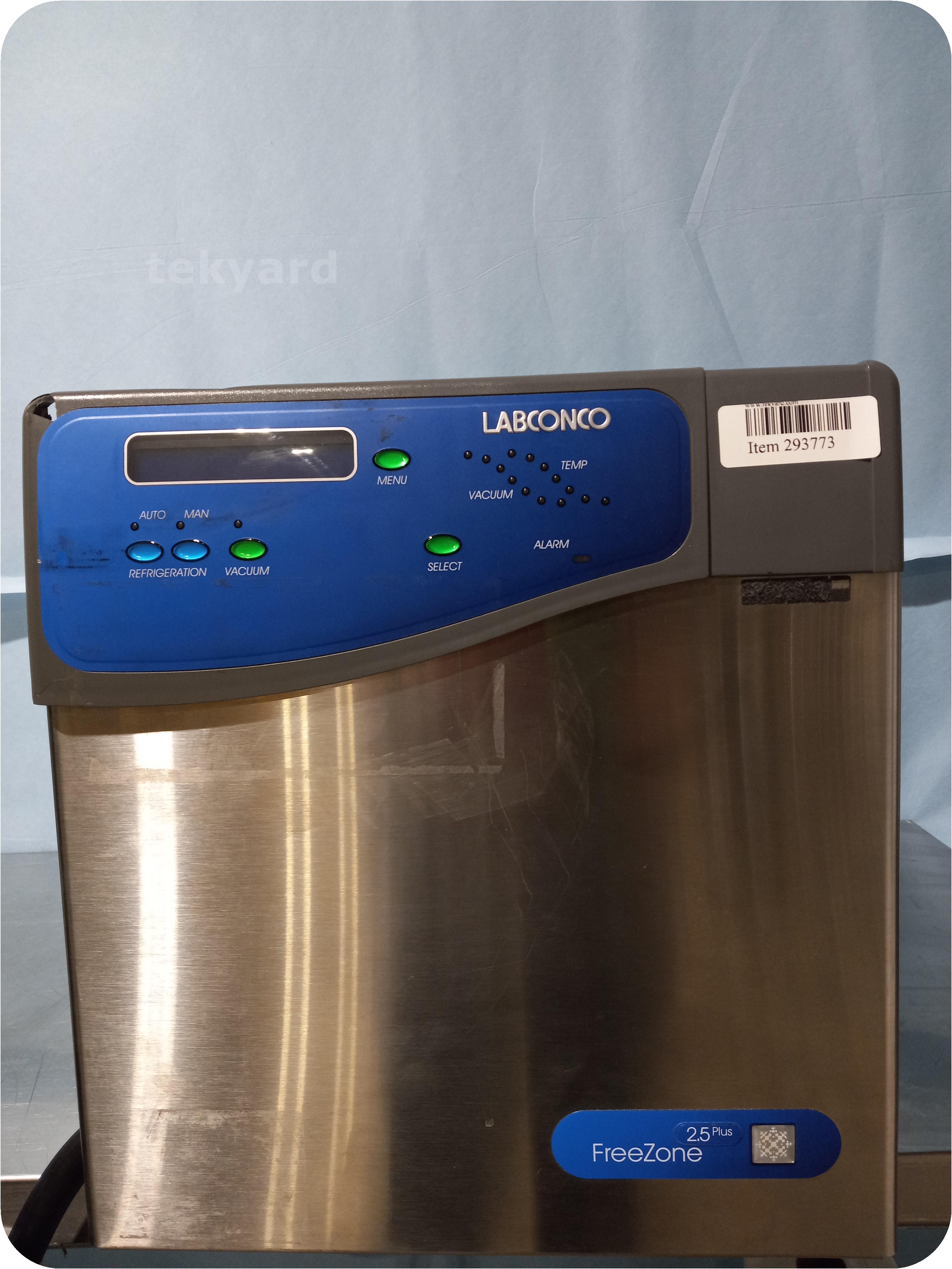 Tekyard, LLC. - 293773-Labconco FreeZone 2.5 Plus Benchtop Freeze Dry ...