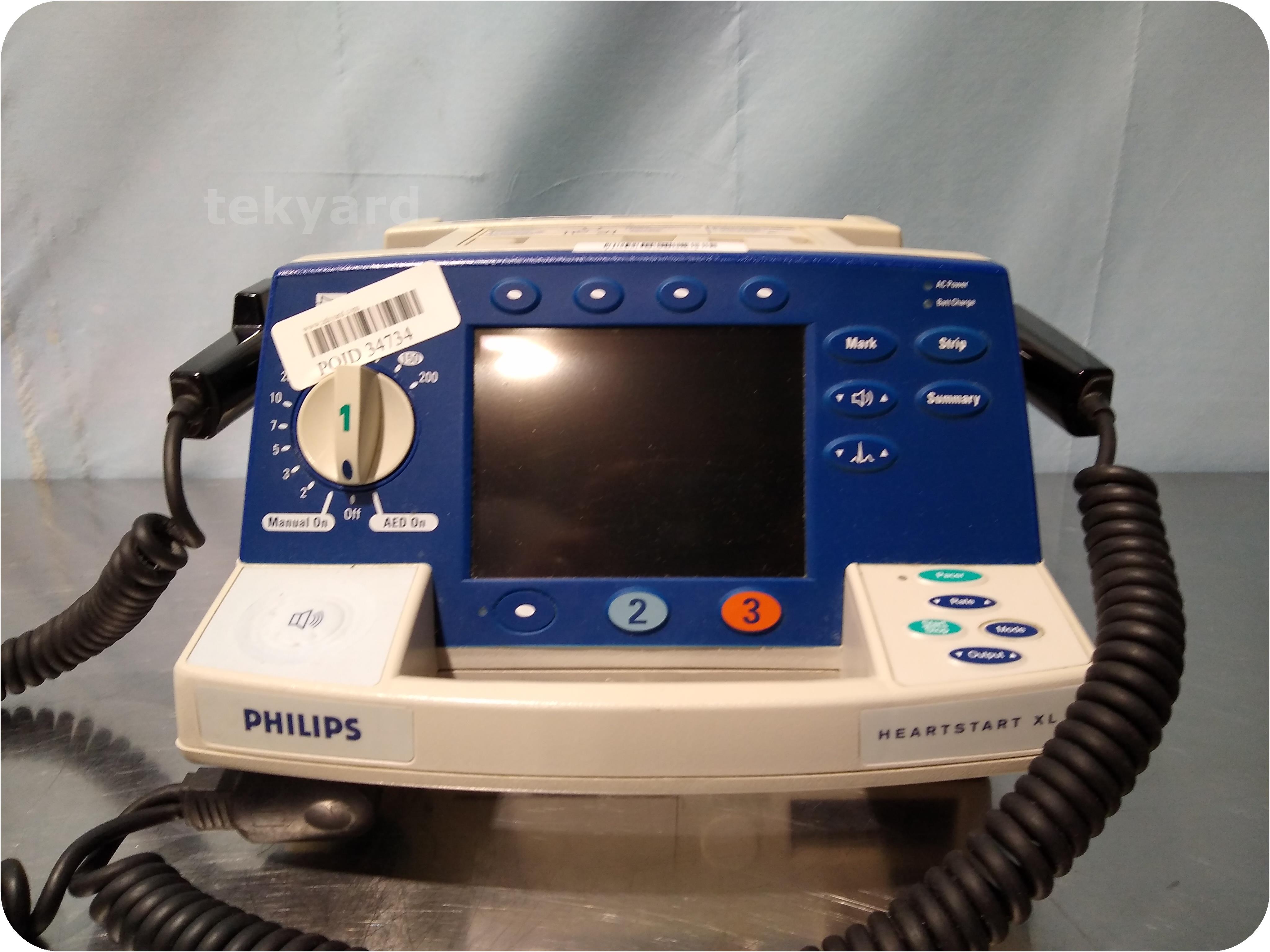 Tekyard Llc 295374 Philips Heartstart Xl Biphasic M4735a Aed Pacing Defibrillator 